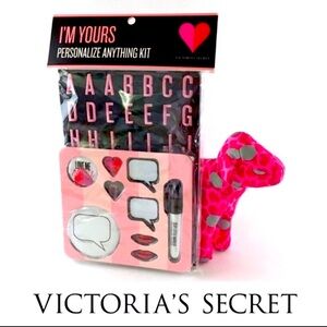 *5 for $25!* Victoria's Secret Pink Hearts Letters I’m Yours Personalize NIP